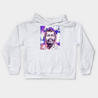 Ramakrishna Pink Portrait | Ramakrishna Artwork 6 Kids Hoodie